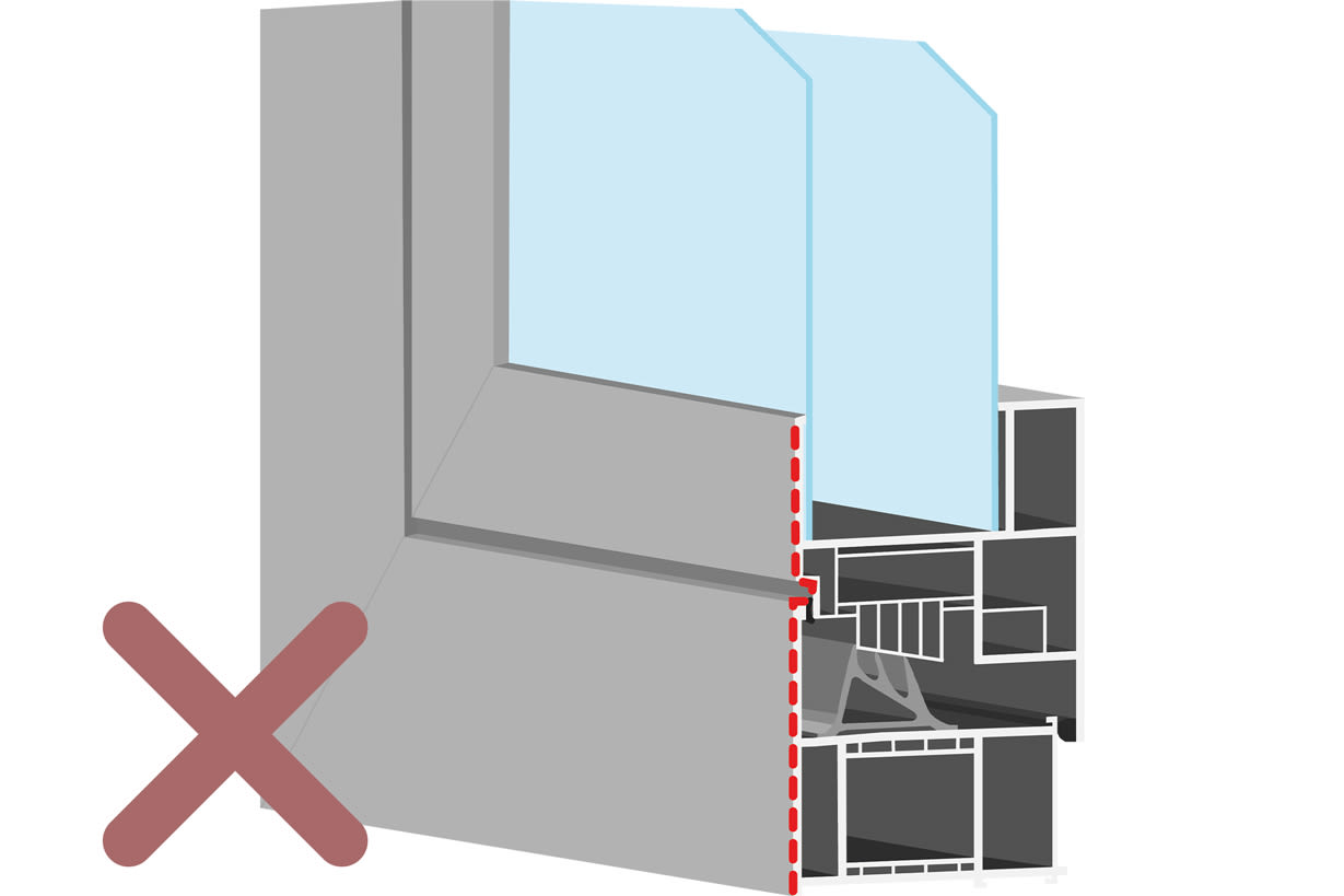 Cross-sectional image of a window