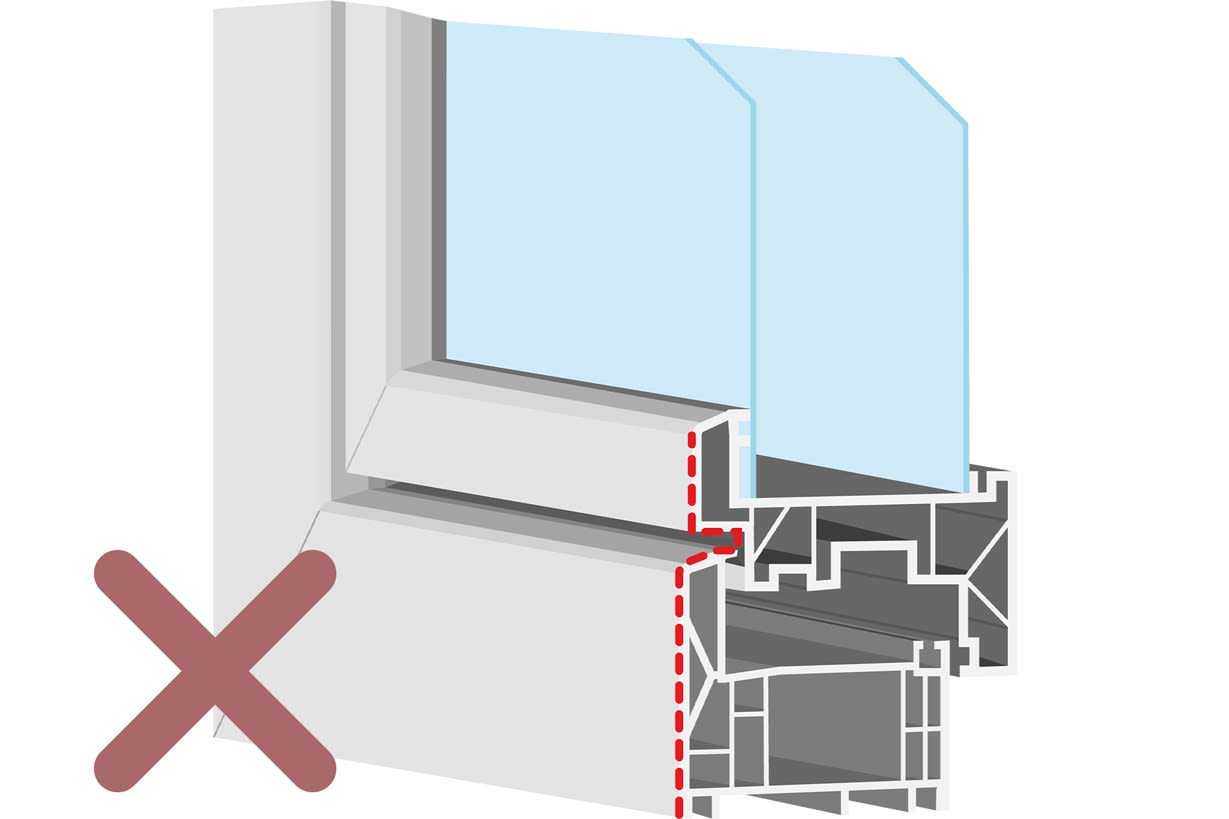 Cross-sectional image of a window