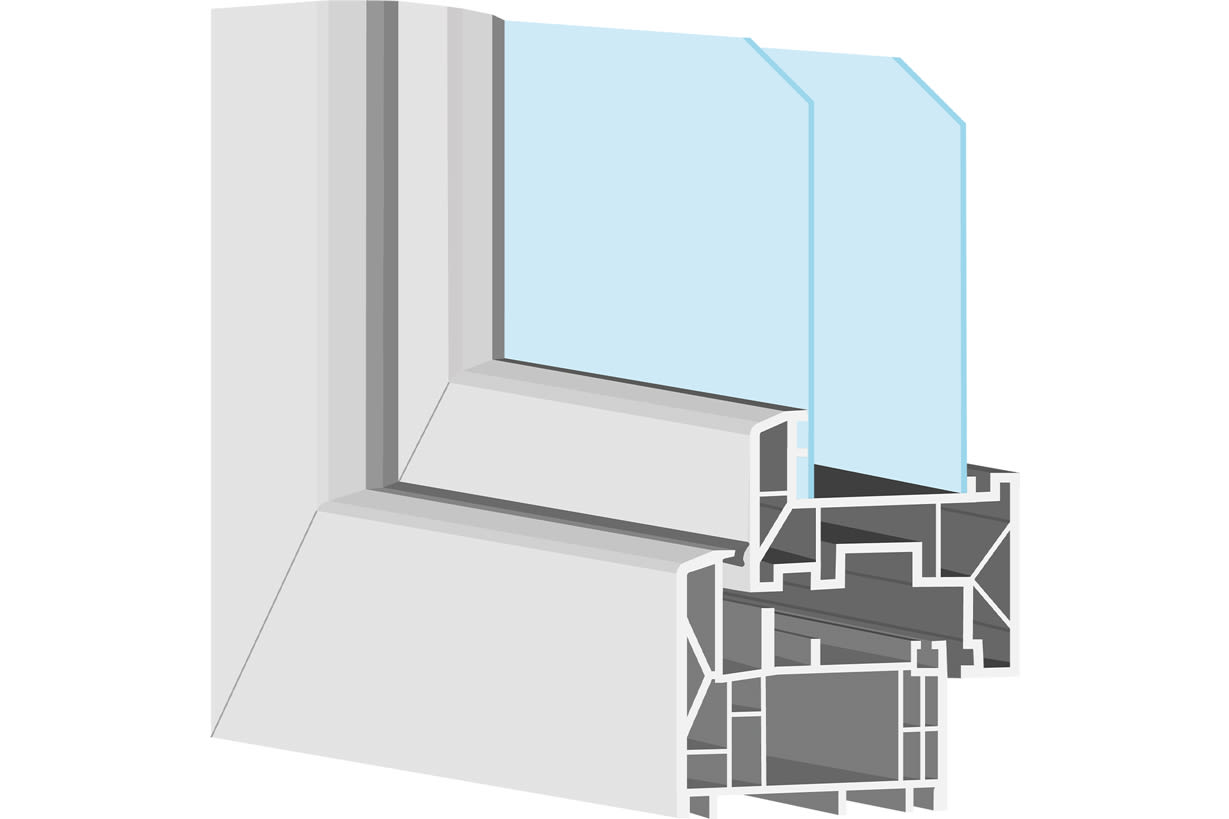 Cross-sectional image of a window