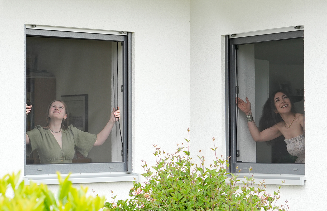 zwei Fenster mit FlexScreen