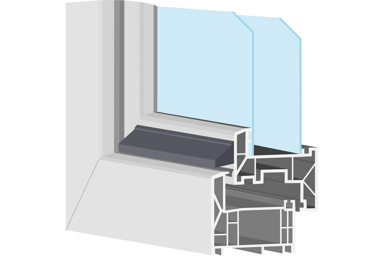 Cross-sectional image of a window