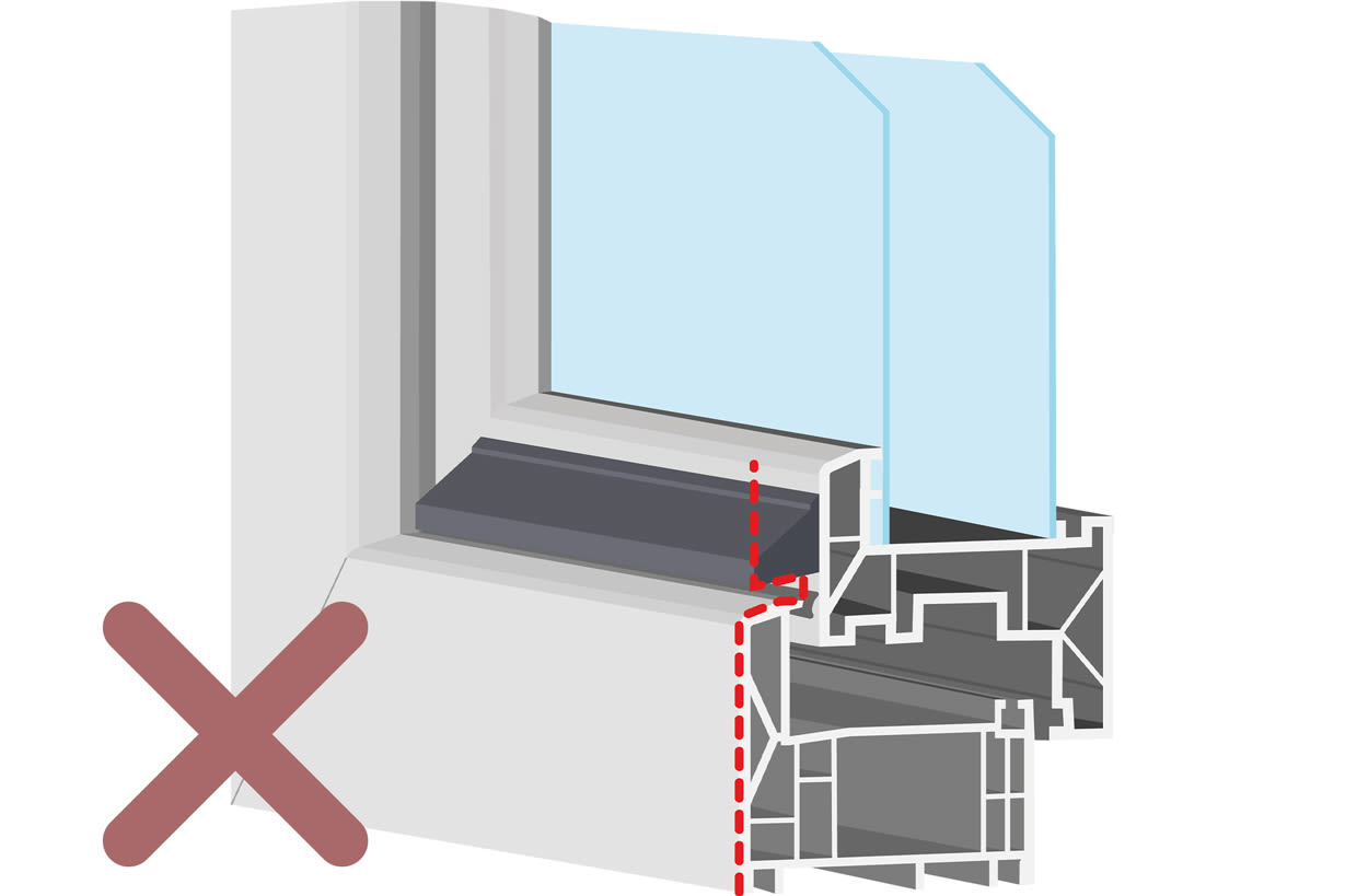 Cross-sectional image of a window