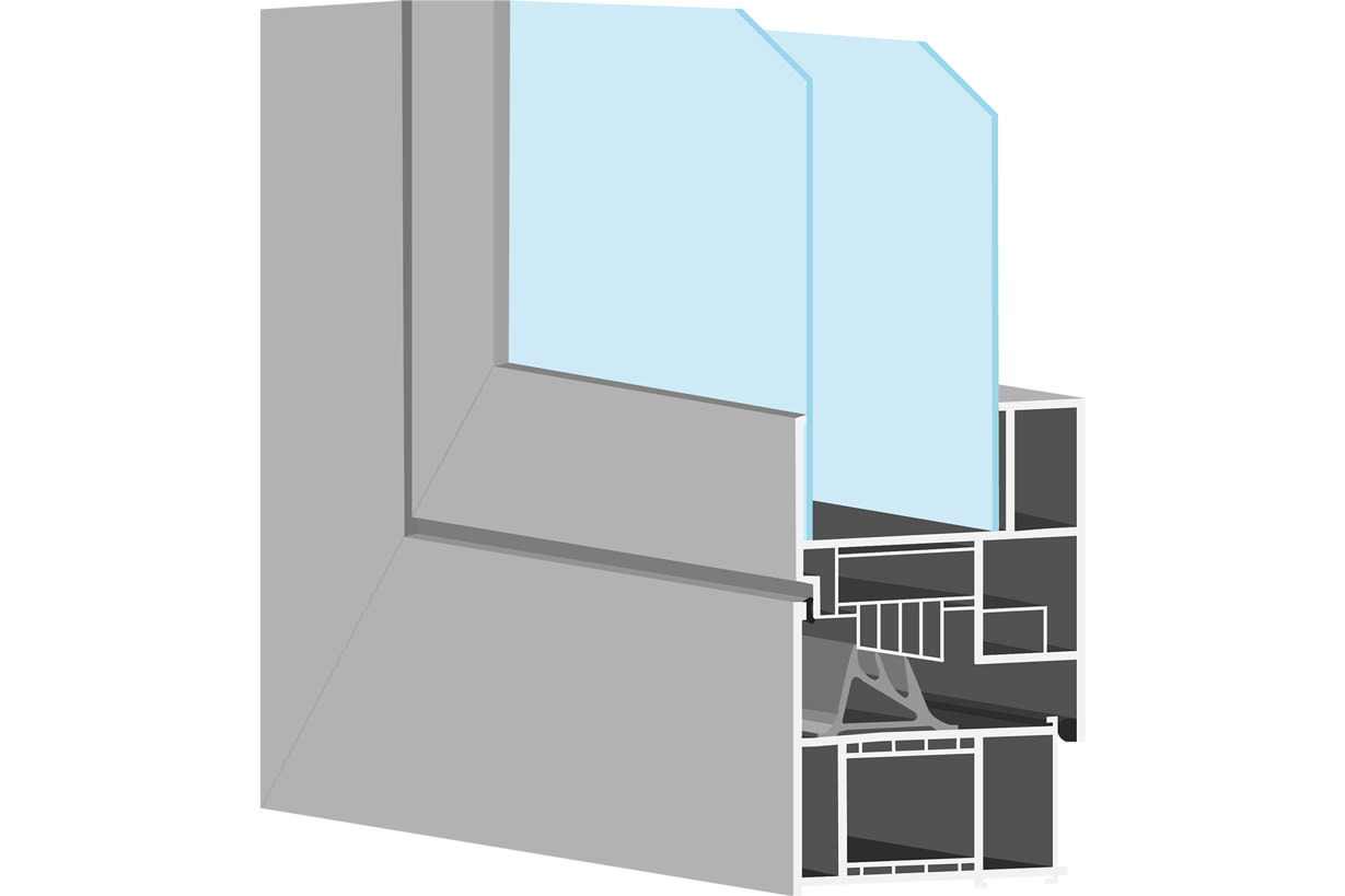 Cross-sectional image of a window