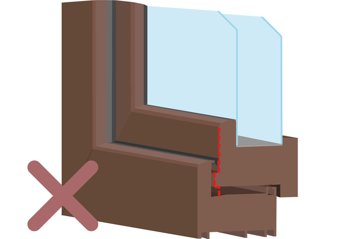 Cross-sectional image of a window