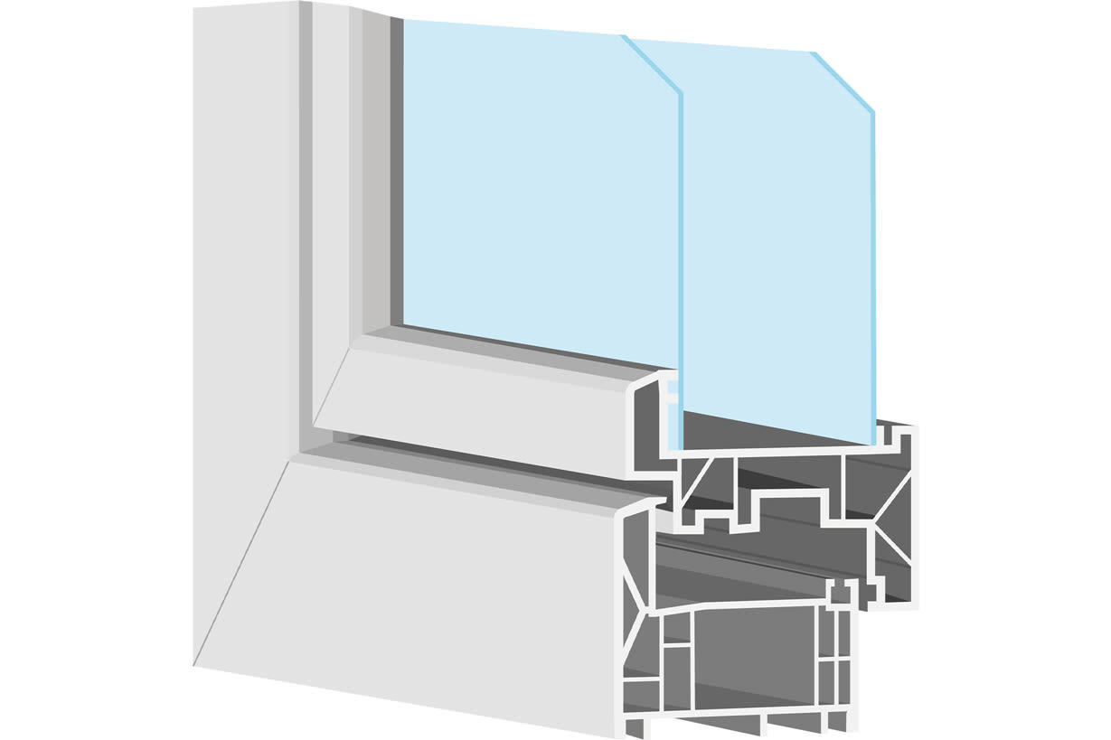 Cross-sectional image of a window