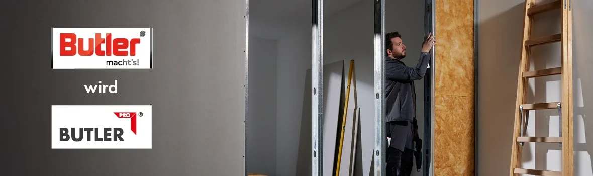 Baustellensituationen im Haus mit Produkten von Butler Pro im Einsatz 