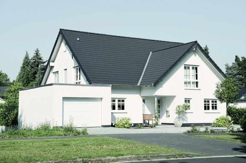 weißes Familienhaus