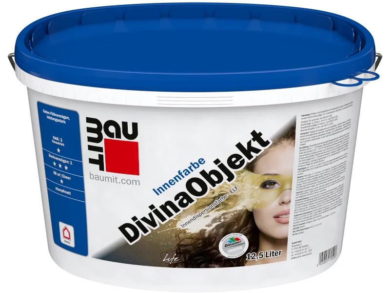 Ein Eimer Baumit DivinaObjekt Innenfarbe freigestellt