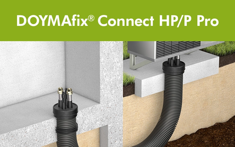 DOYMAfix® Connect HP/P Pro Anschlussset für die unterirdische Wärmepumpeneinführungen