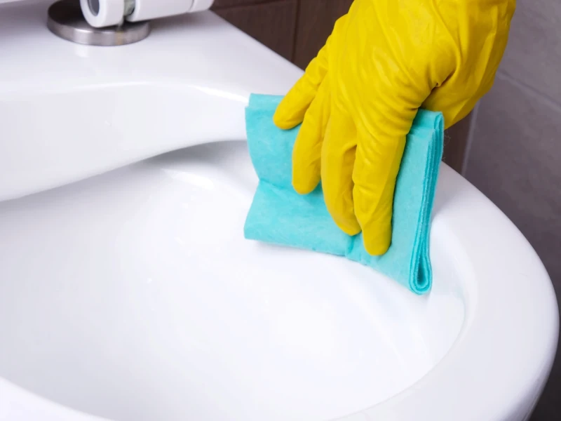 Spülrandloses WC für hygienischen Reinigung