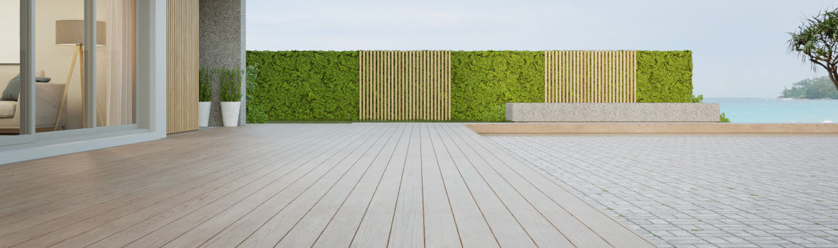 Terrassendielen aus Holzlatten