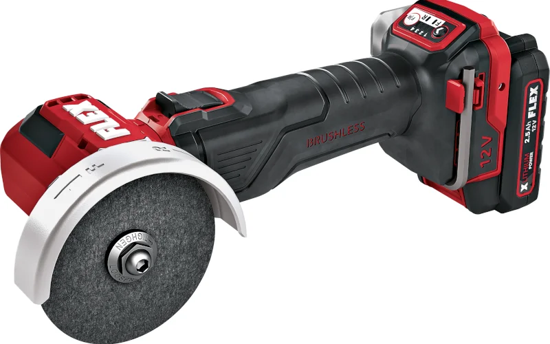 Flex Mini-Akkuwinkelschleifer mit kleinem Akku
