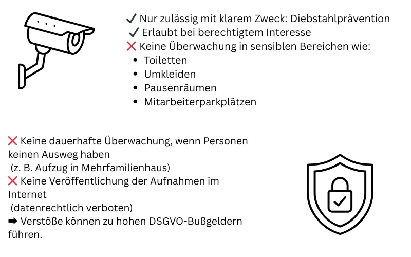 Grafik zu Videoüberwachungs-Richtlinien
