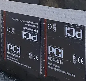 Bauwerksabdichtung mit KSK-Dichtbahn 