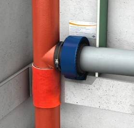 Curaflam® KonfixPro - Die Brandschutzmanschetten zur Abschottung von Entsorgungsleitungen bei Mischinstallationen