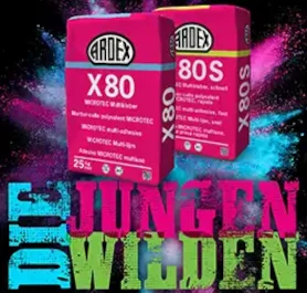 Die jungen Wilden Ardex X 80 und Ardex X 80 S MICROTEC Multikleber
