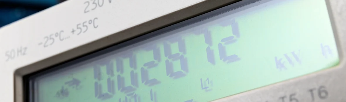 Elektronischer Stromzähler im Privathaushalt 