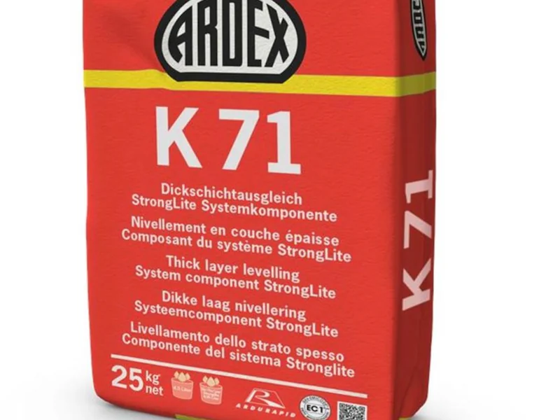 Ardex Dickschichtausgleich K71 im 50 kg Sack freigestellt