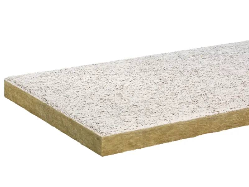Mineralwollplatte für die Kellerdeckendämmung.