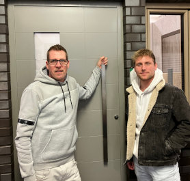 Schröder Bauzentrum bekommt Besuch vom Dualen Studenten von Kähler Massivhaus