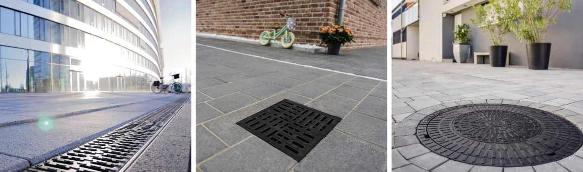 verschiedene Abflussysteme
