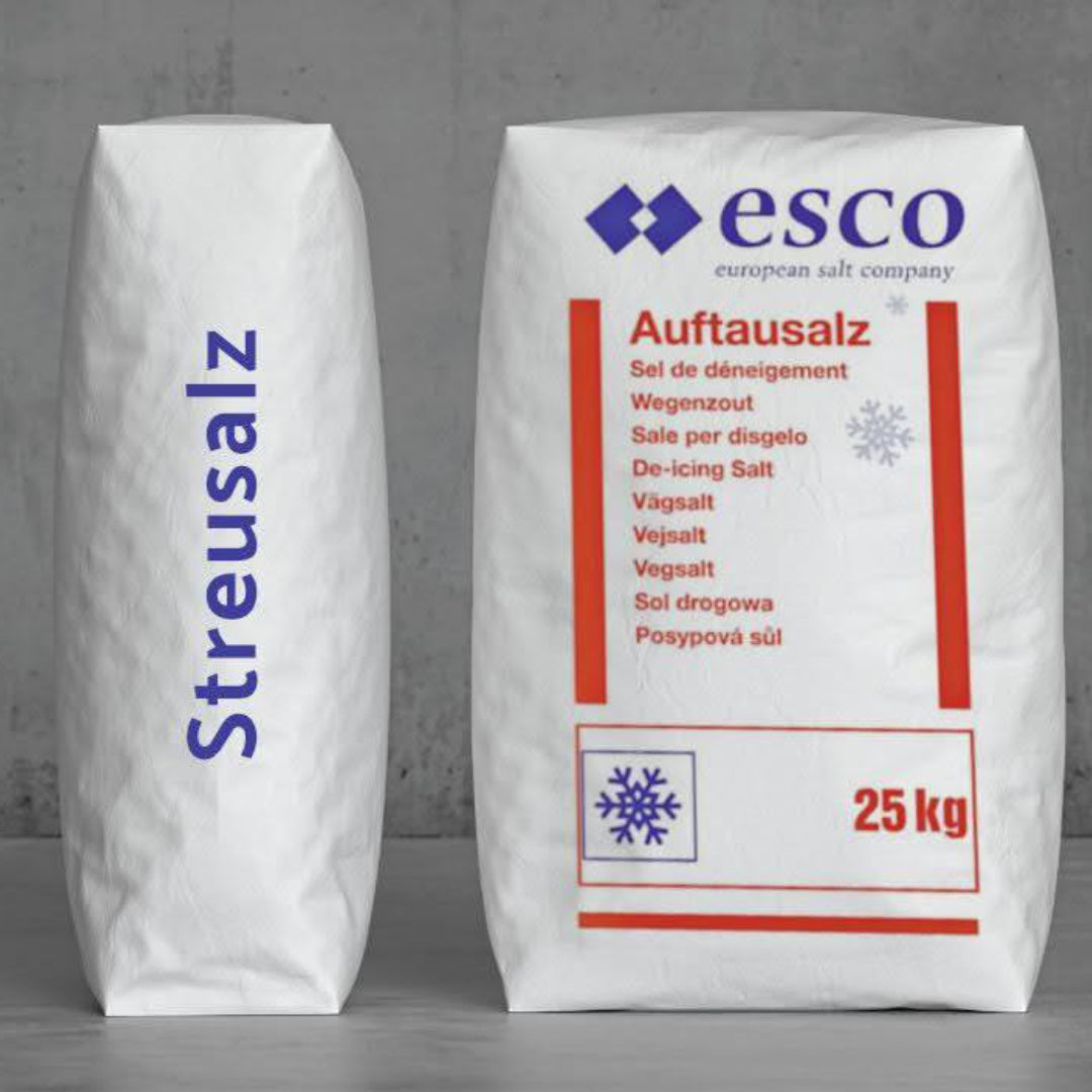 Streusalz verpackt