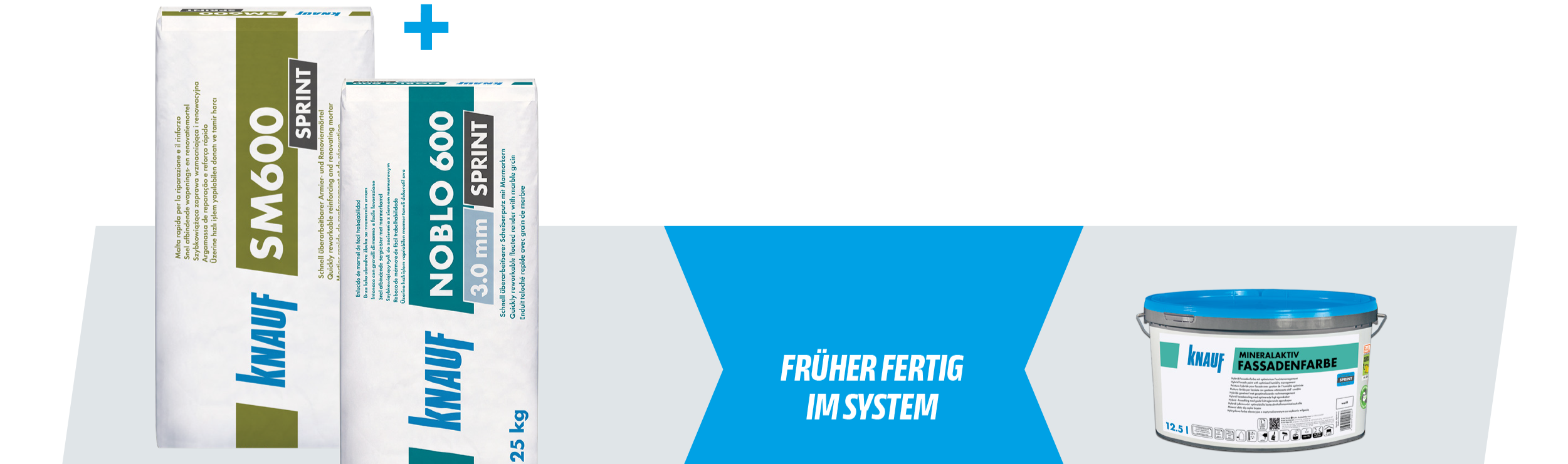 Produkte von Knauf freigestellt 