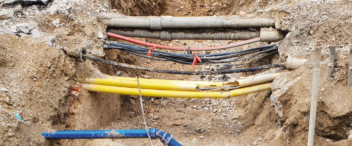 Leitungsschäden bei Erdbauarbeiten