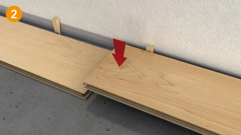 Schritt 2 in der Verlegung von Bodenbelag von MeisterWerke