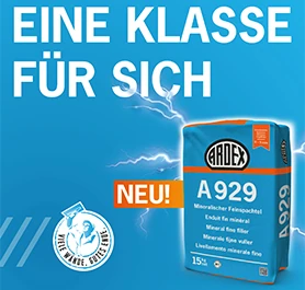 Ardex stellt eine neue Wandspachtelmasse vor