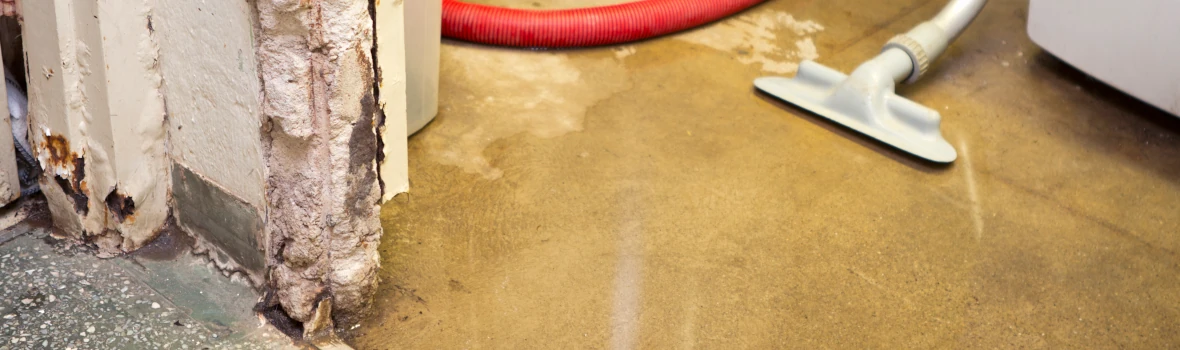 Beschädigungen in einem Wohnhaus aufgrund von Wasser