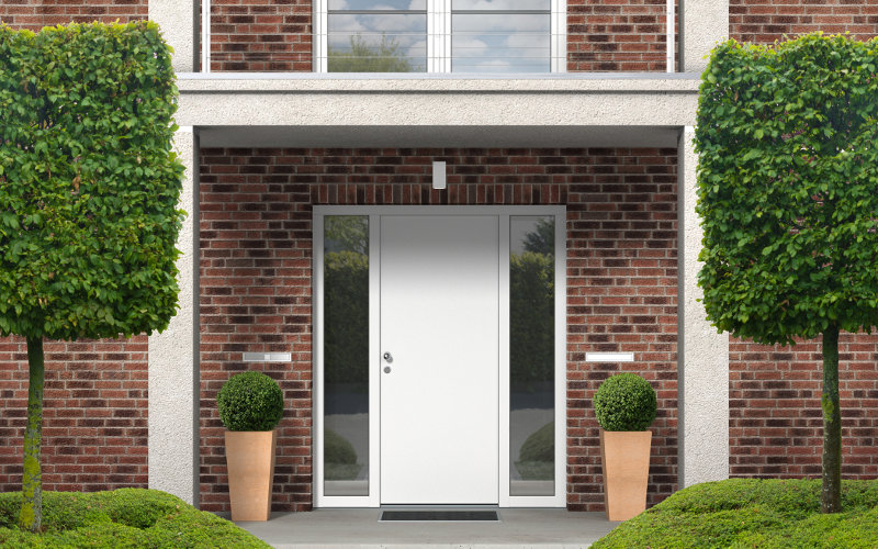 Haus mit Fassade aus Klinkern
