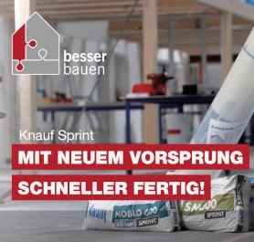 Mit neuem Vorsprung schneller fertig! | Knauf Sprint