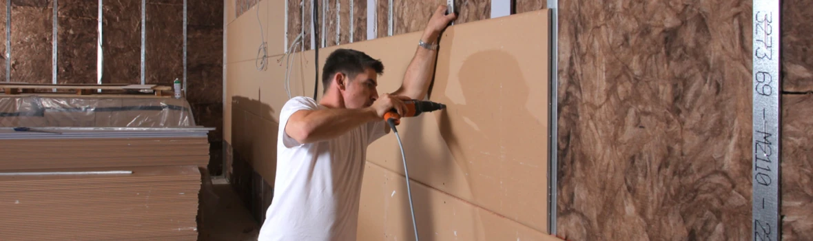 Montage von Brandschutzplatten