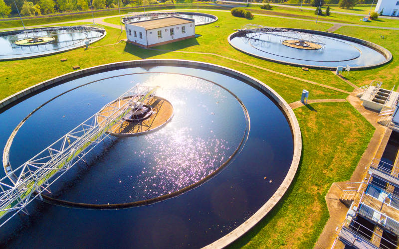 Kläranlage für Wasser