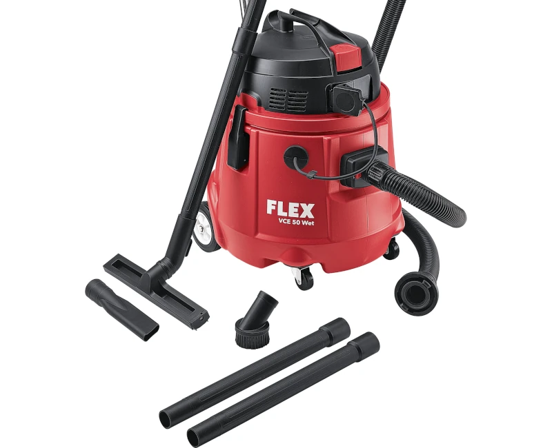 Nasssauger von Flex freistehend mit Zubehör