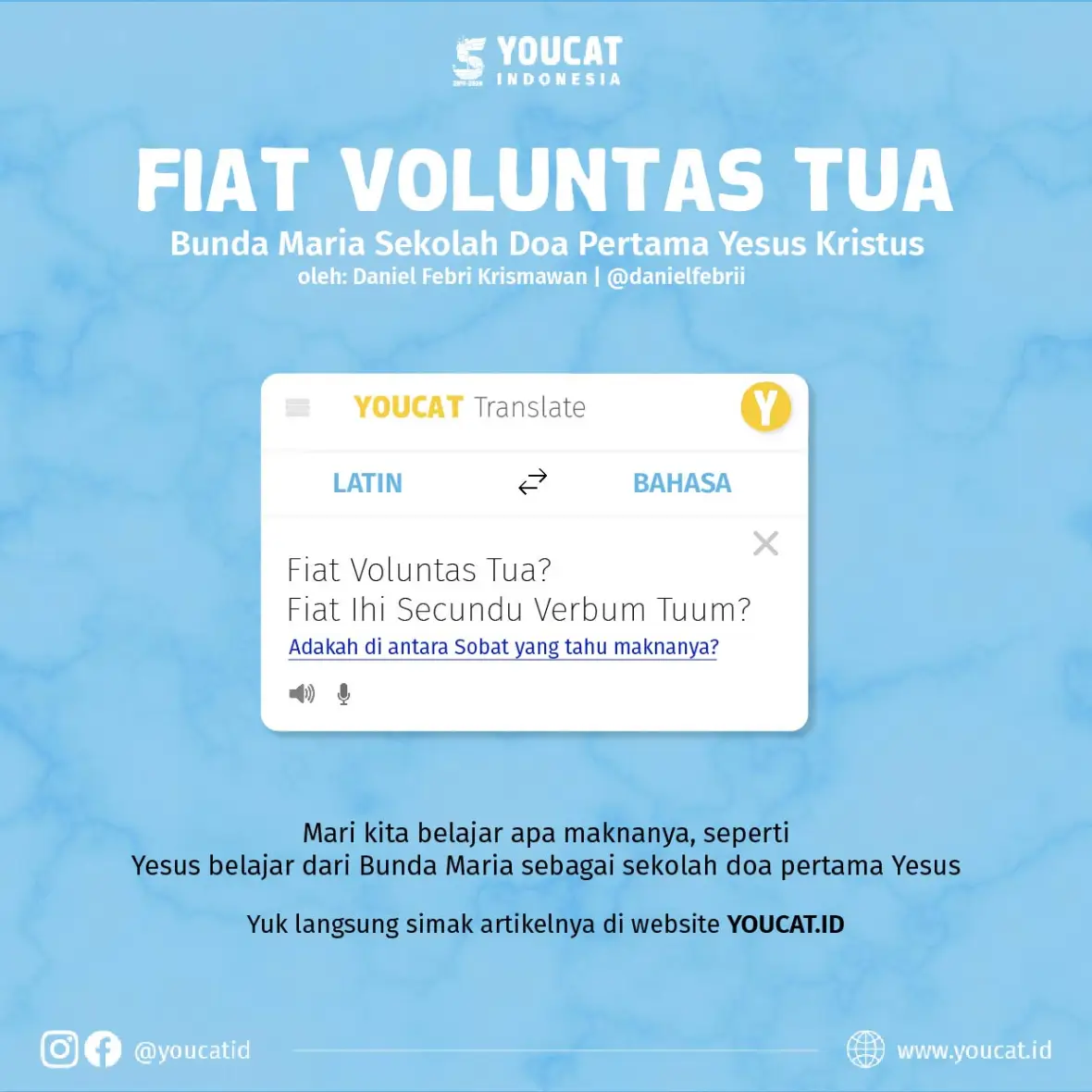 FIAT VOLUNTAS TUA YOUCAT Indonesia