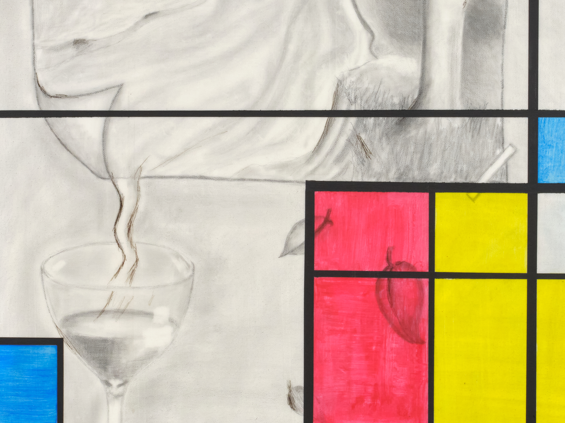 Joe W. Speier, Art painting with grid, 2026