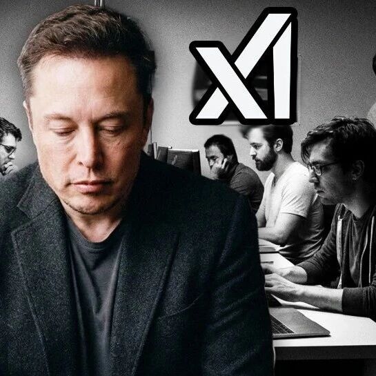 A Tesla car with 'FSD Beta' on its screen, driving on a highway at night, symbolizing long work hours and autonomous commute.