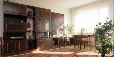 Вітальня у типовій польській квартирі. Фото: Єжи Міхальський / Forum