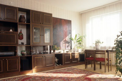 Вітальня у типовій польській квартирі. Фото: Єжи Міхальський / Forum