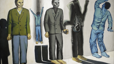 Картина Анджея Врублевського «Сюрреалістичний розстріл (Розстріл VIII)», 1949. Джерело: Національний музей у Варшаві