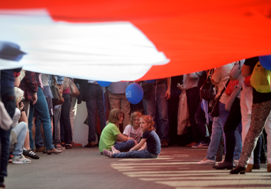 Політична акція у Варшаві. Фото: Адам Хелстовський / Forum