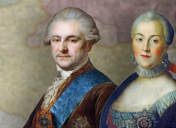 Станіслав Понятовський і Катерина ІІ. Колаж: Нова Польща