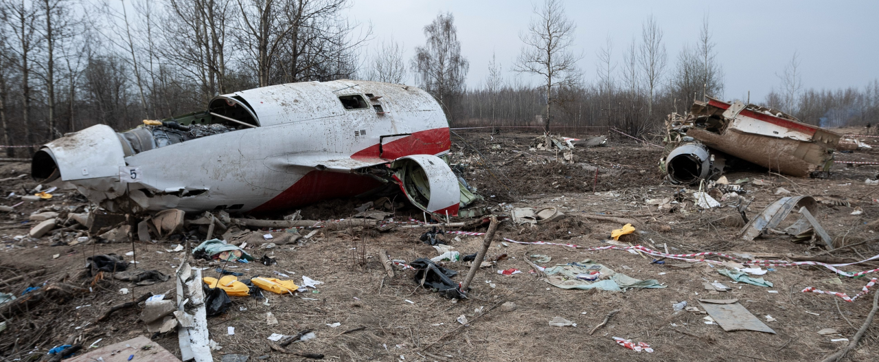 Місце катастрофи президентського літака Ту-154М. Смоленськ (РФ), 11.04.2010. Фото: Максиміліан Ріґамонті / Forum