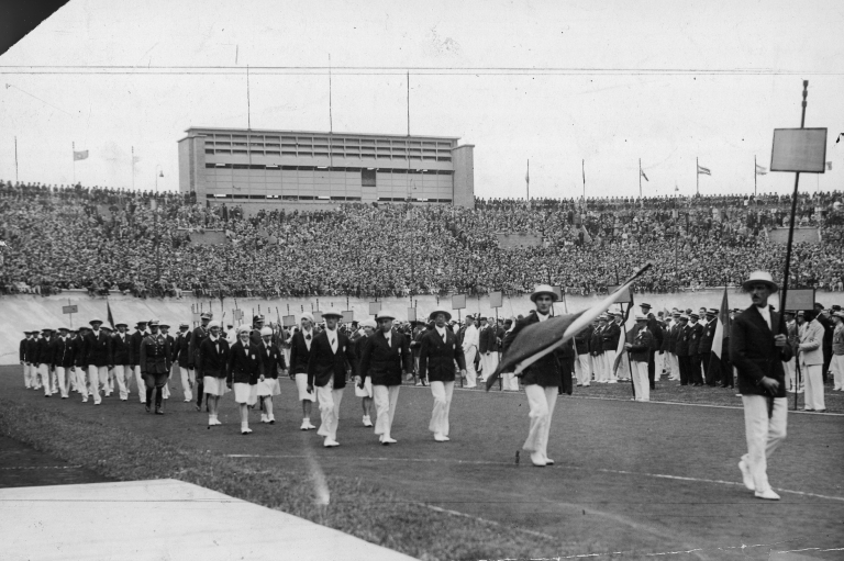 Представники Польщі на літніх Олімпійських іграх 1928 року в Амстердамі. Джерело: Національний цифровий архів Польщі