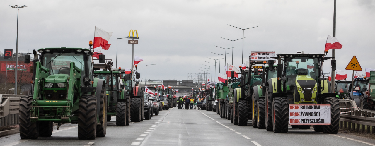 Протест фермерів в Польщі. Фото: Міколай Каменський / Forum