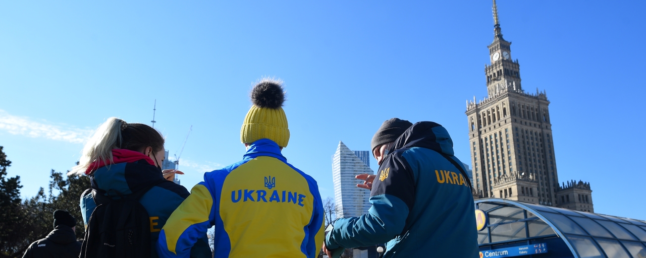 Біженці з України у Варшаві. Фото: Адам Хелстовський / Forum