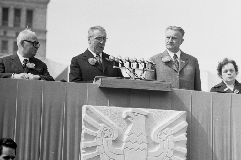 Едвард Ґєрек (в центрі), перший секретар ЦК Польської об’єднаної робітничої партії, 1973. Джерело: Національний цифровий архів Польщі