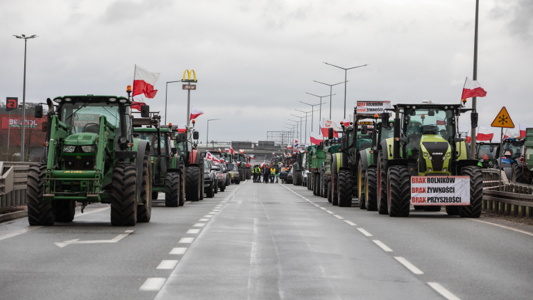 Протест фермерів в Польщі. Фото: Міколай Каменський / Forum
